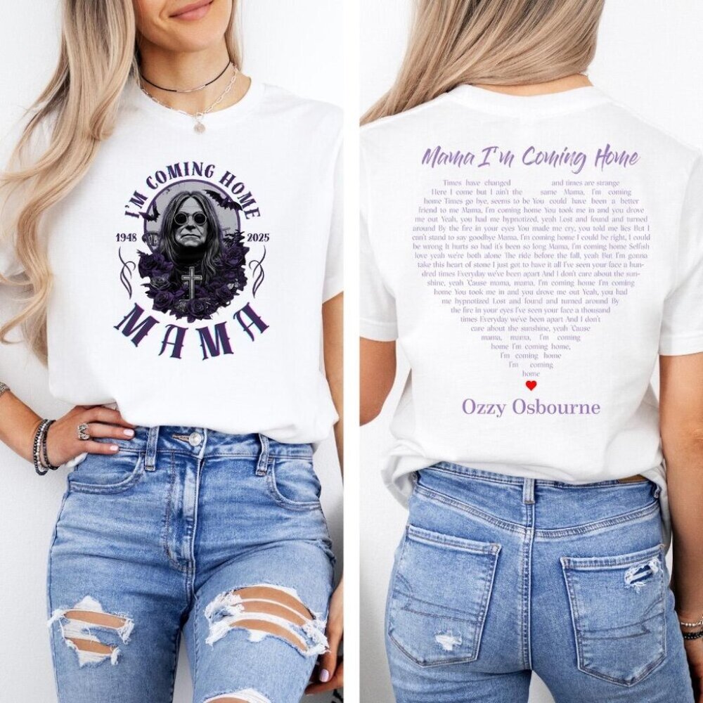 Mama Ozzy Osbourne Shirt I’m Coming Home Vintage Rock Tee Retro Heavy Metal Band